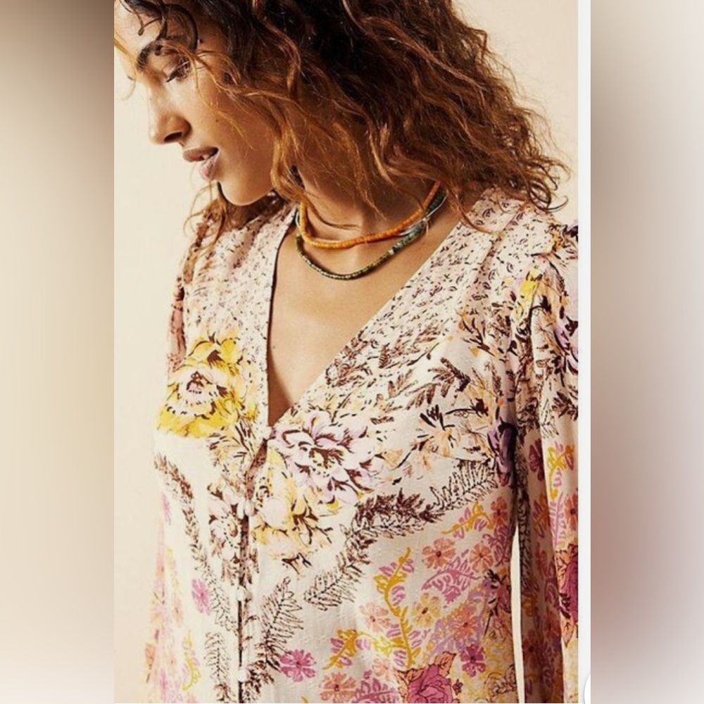 Free People Marais Printed Midi Dress Size XS - Picture 2 of 14